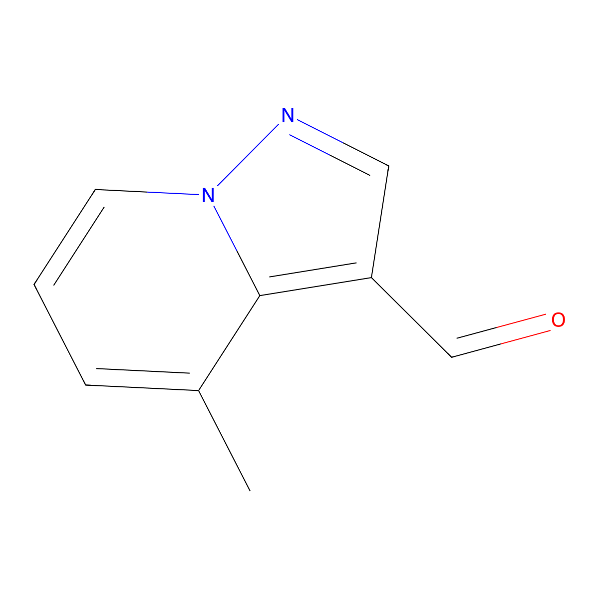 4-Methylpyrazolo[1,5-a]pyridine-3-carbaldehyde molecular structure, CAS 82819-04-3