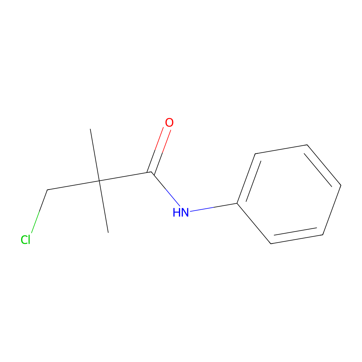3-chloro-2,2-dimethyl-N-phenylpropanamide molecular structure, CAS 82820-74-4