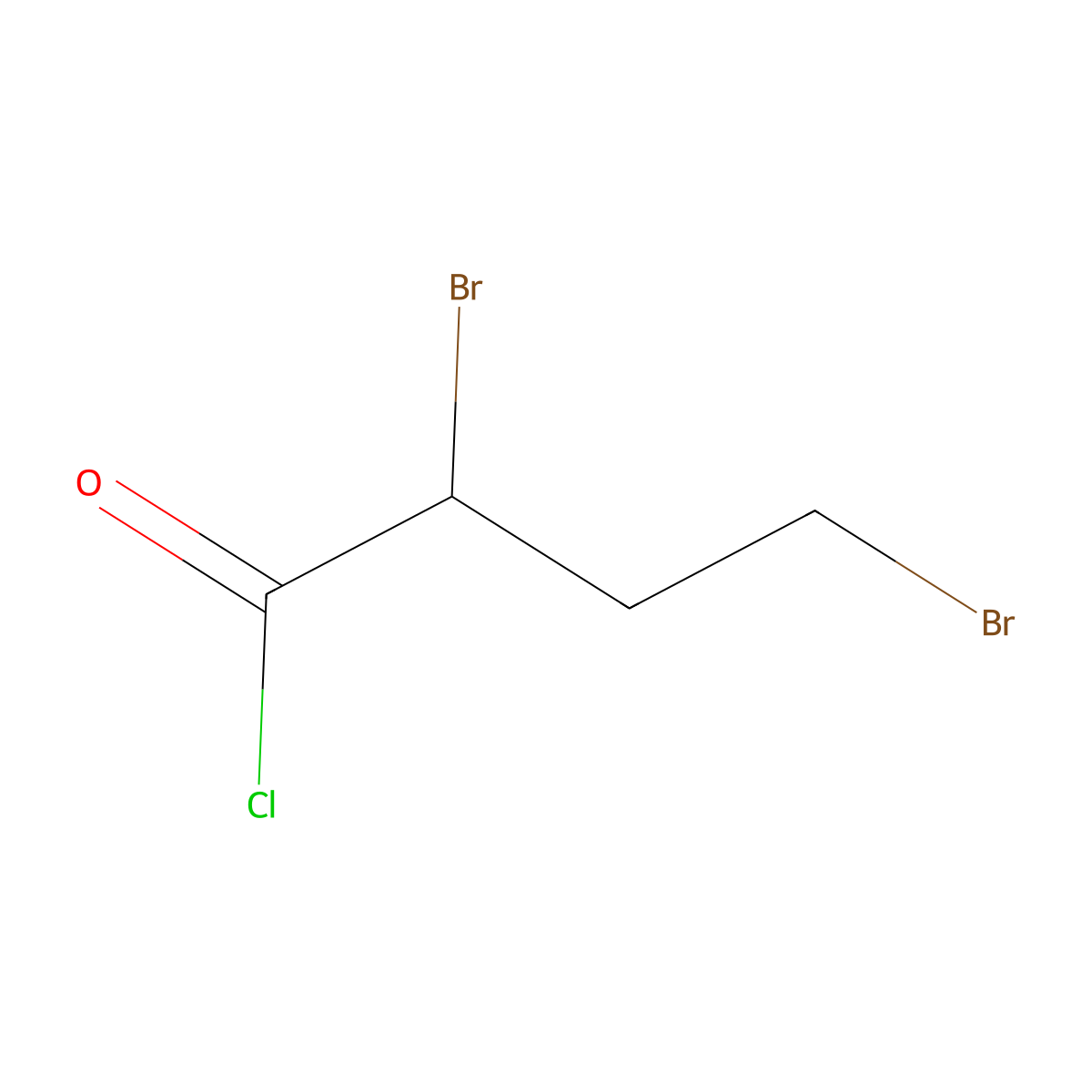 2,4-Dibromobutyryl chloride molecular structure, CAS 82820-87-9