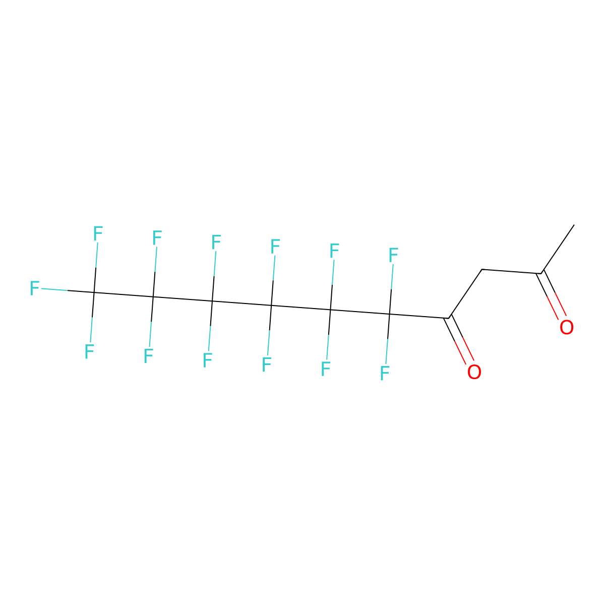 (Perfluoroheptanoyl)acetone molecular structure, CAS 82822-26-2