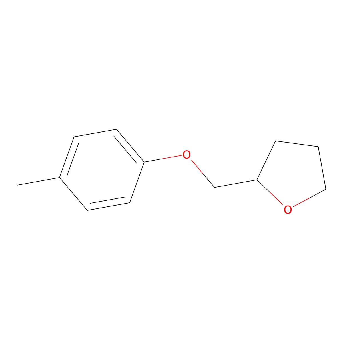 Furan, tetrahydro-2-[(4-methylphenoxy)methyl]- molecular structure, CAS 828254-77-9