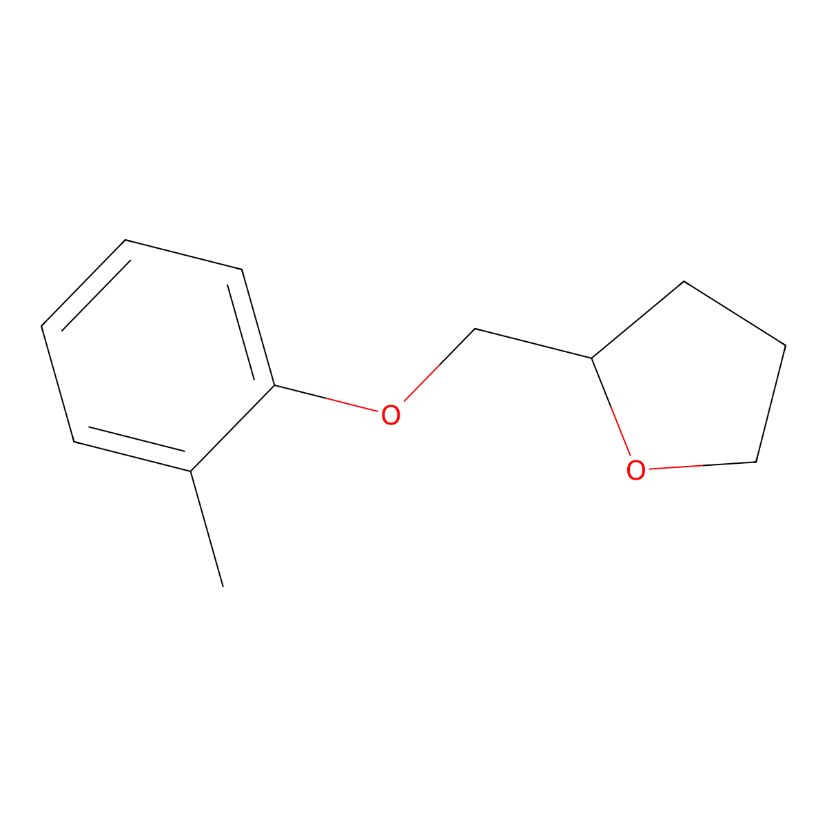 Furan, tetrahydro-2-[(2-methylphenoxy)methyl]- molecular structure, CAS 828254-83-7