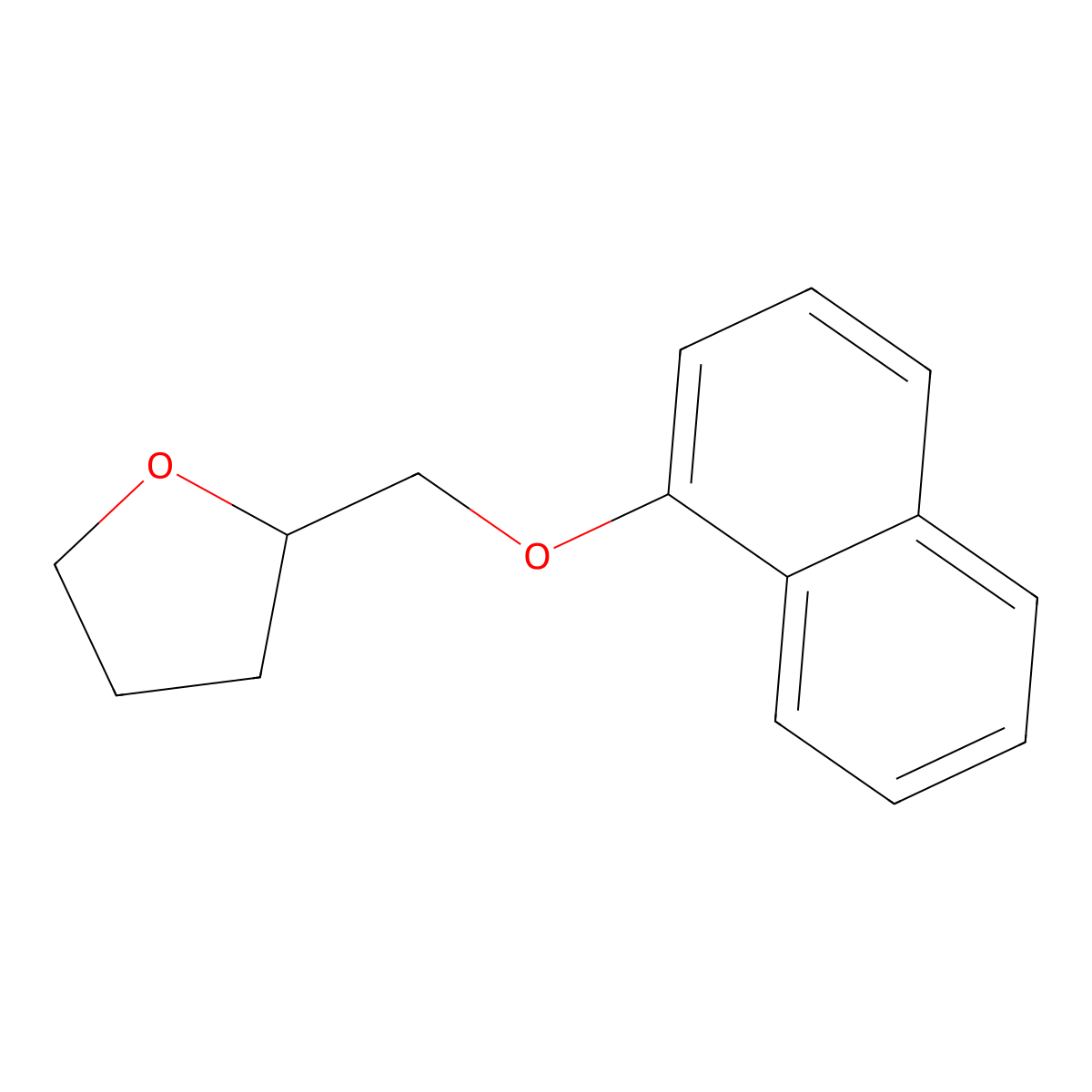 Furan, tetrahydro-2-[(1-naphthalenyloxy)methyl]- molecular structure, CAS 828254-85-9
