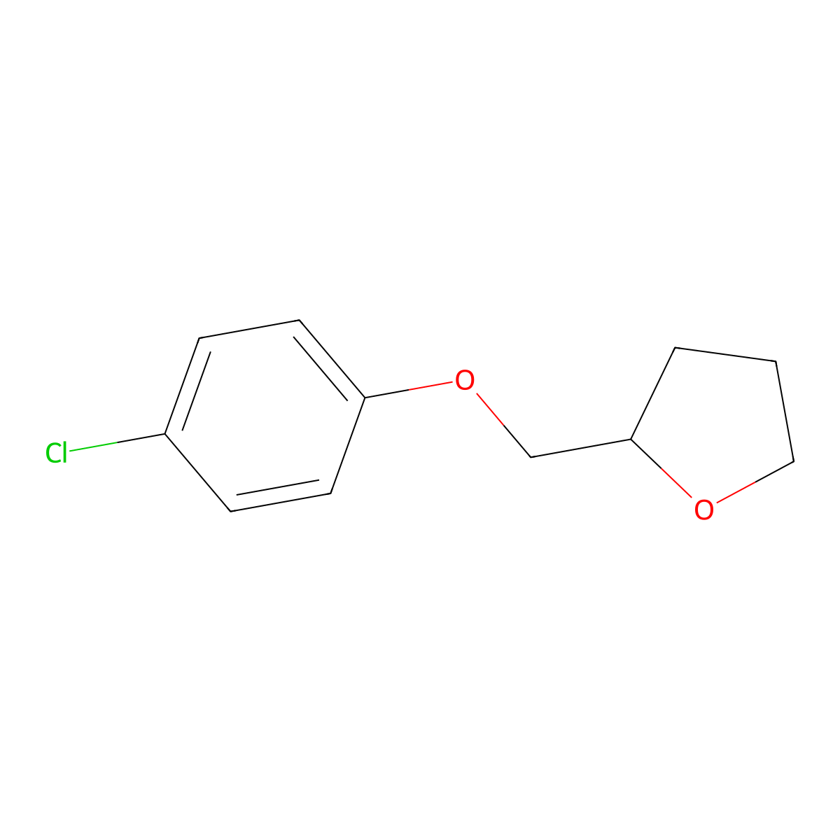 Furan, 2-[(4-chlorophenoxy)methyl]tetrahydro- molecular structure, CAS 828254-94-0