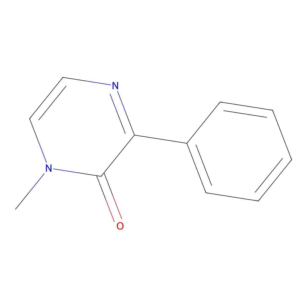 1-Methyl-3-phenylpyrazin-2(1H)-one molecular structure, CAS 828267-06-7