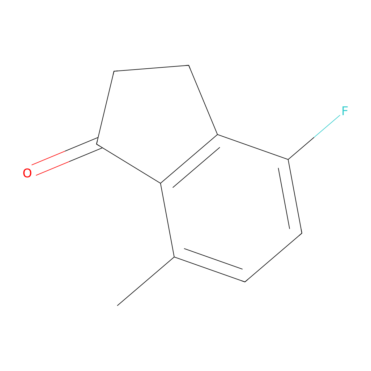 4-Fluoro-7-methyl-indan-1-one molecular structure, CAS 828267-45-4