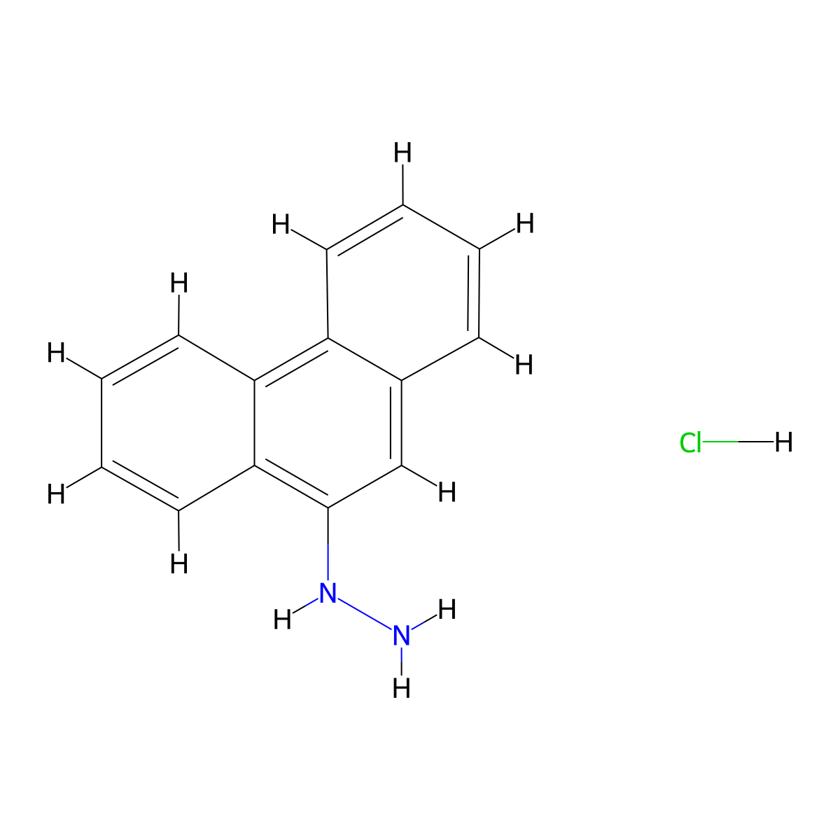9-Phenanthrylhydrazine hydrochloride molecular structure, CAS 82827-11-0