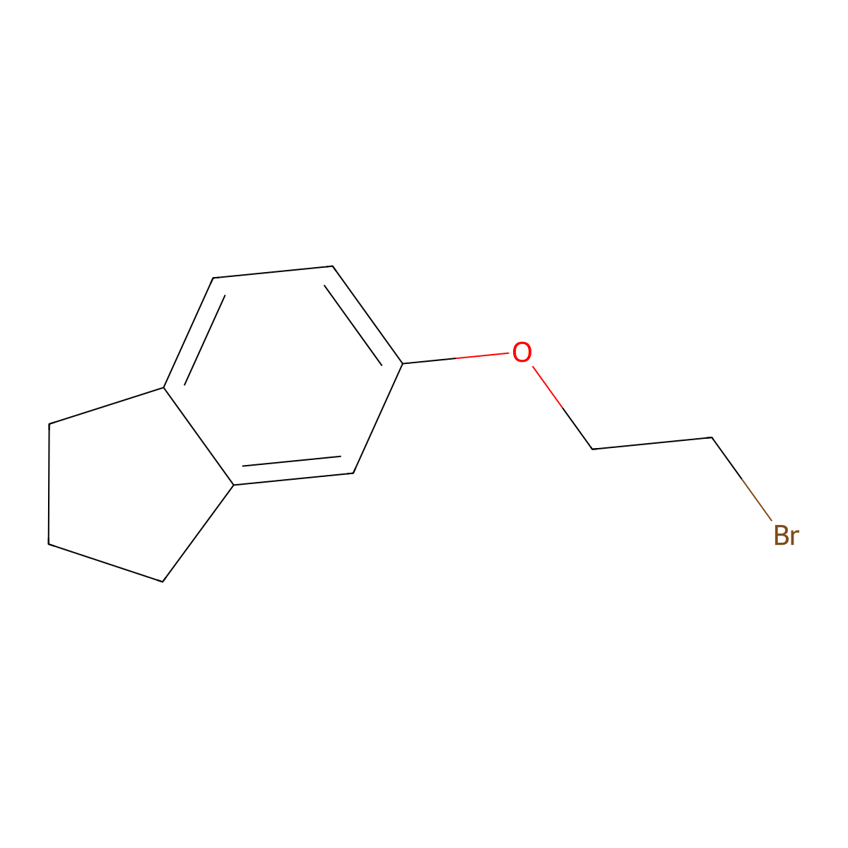 5-(2-Bromoethoxy)-2,3-dihydro-1H-indene molecular structure, CAS 82827-58-5