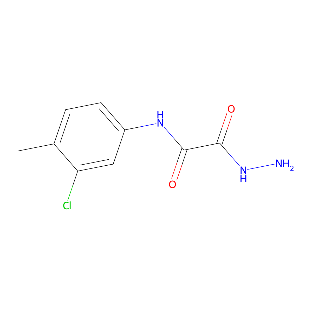 N-(3-chloro-4-methylphenyl)-1-(hydrazinecarbonyl)formamide molecular structure, CAS 828273-69-4