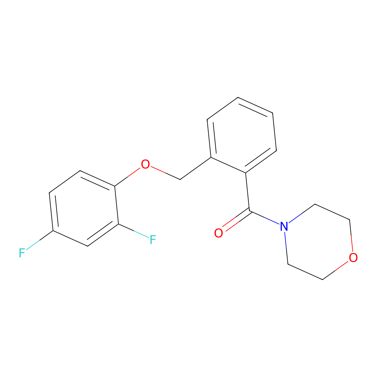 [2-[(2,4-Difluorophenoxy)methyl]phenyl]-morpholin-4-ylmethanone molecular structure, CAS 828284-63-5