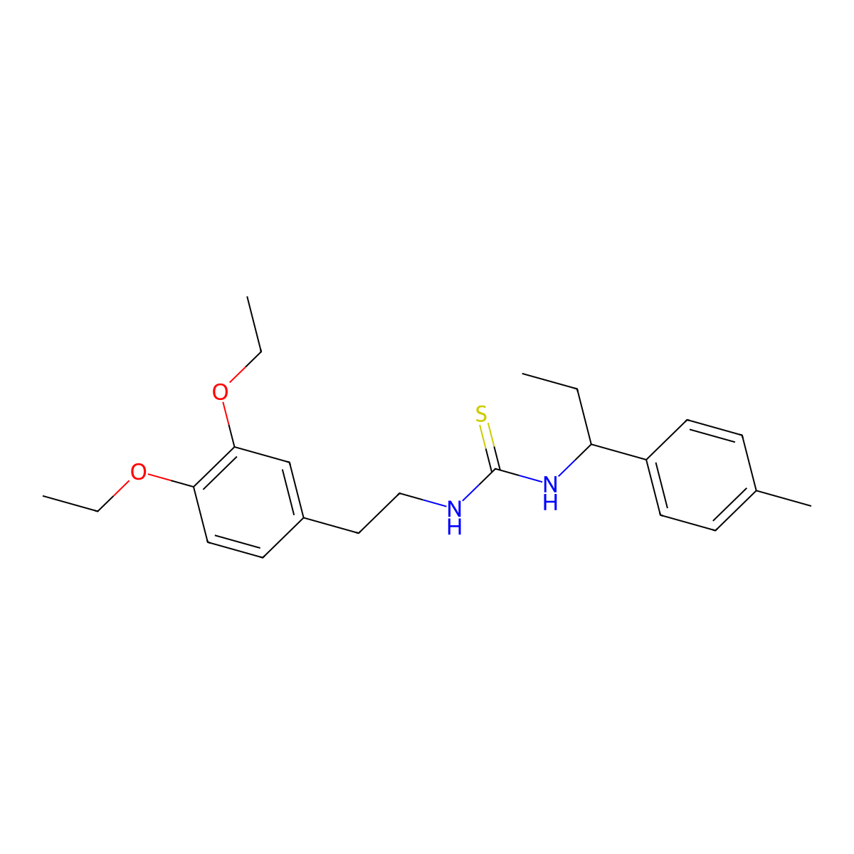 1-[2-(3,4-Diethoxyphenyl)ethyl]-3-[1-(4-methylphenyl)propyl]thiourea molecular structure, CAS 828285-86-5