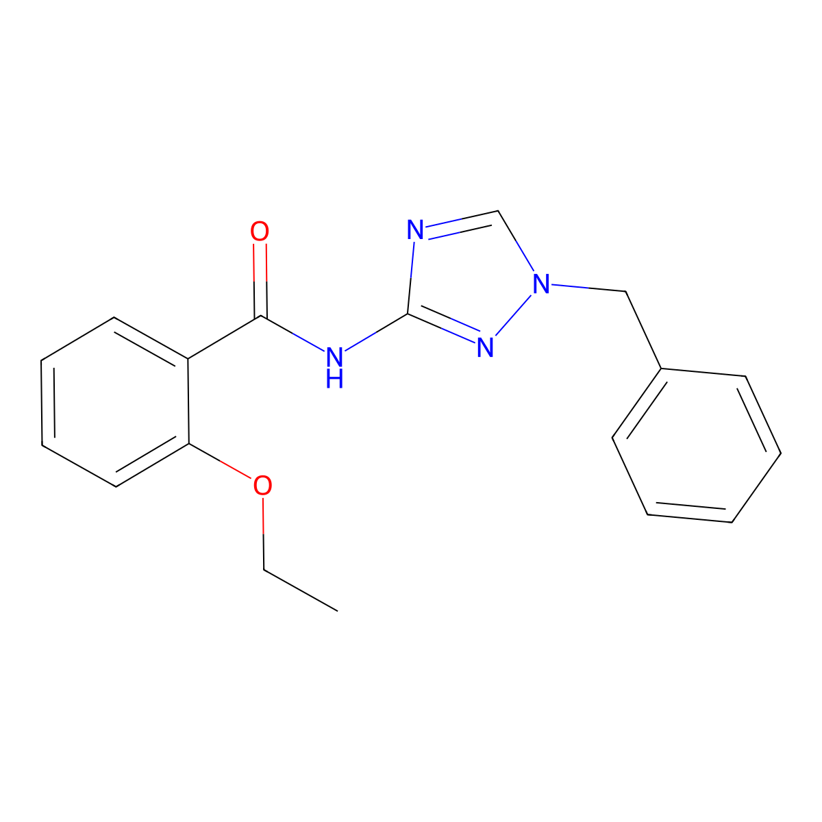 N-(1-benzyl-1H-1,2,4-triazol-3-yl)-2-ethoxybenzamide molecular structure, CAS 828297-37-6
