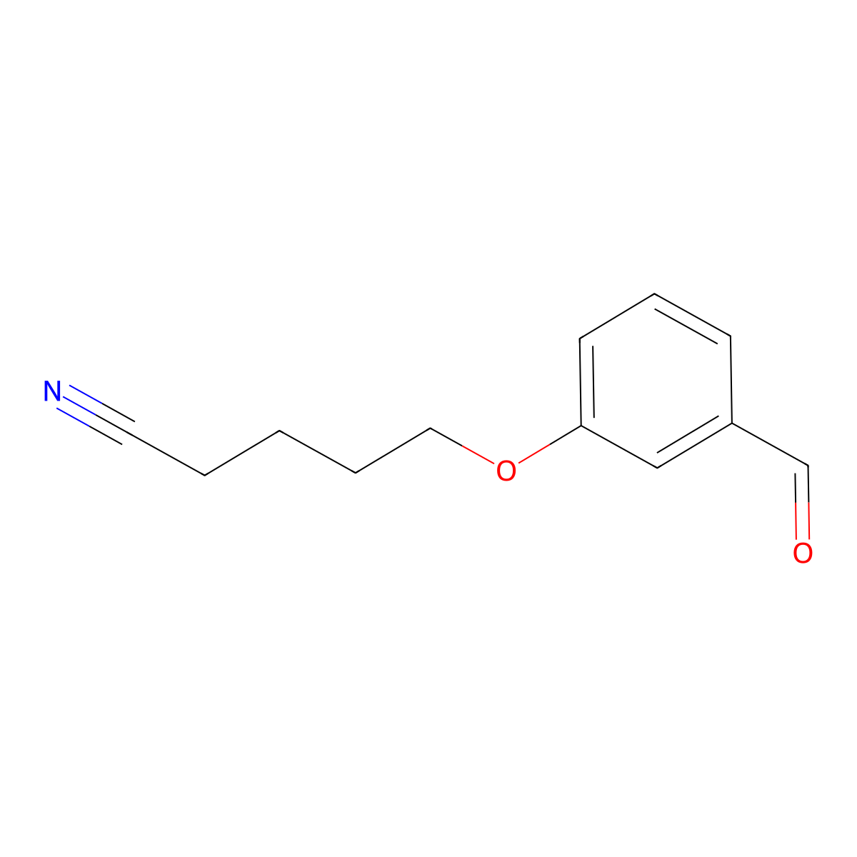 5-(3-Formylphenoxy)pentanenitrile molecular structure, CAS 82831-45-6