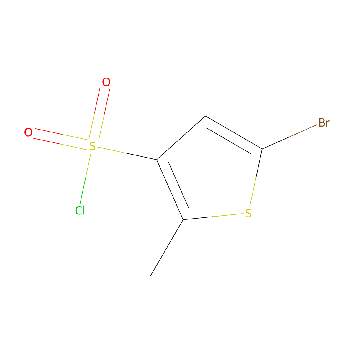 5-Bromo-2-methylthiophene-3-sulfonyl chloride molecular structure, CAS 82834-48-8