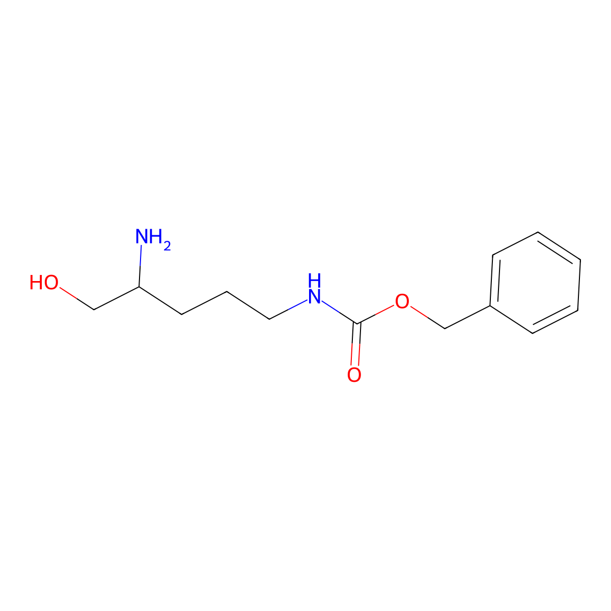 (S)-2-Amino-5-(Cbz-amino)-1-pentanol molecular structure, CAS 82850-42-8