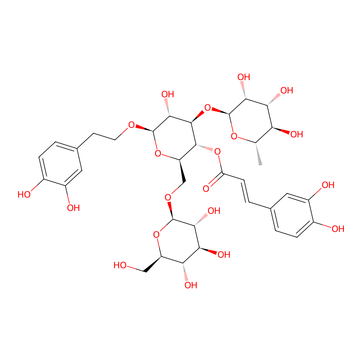 Echinacoside molecular structure, CAS 82854-37-3