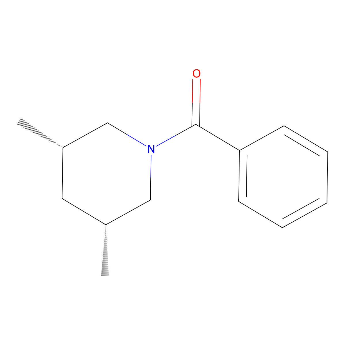 cis-3,5-Dimethyl-1-piperidyl Phenyl Ketone molecular structure, CAS 82860-55-7