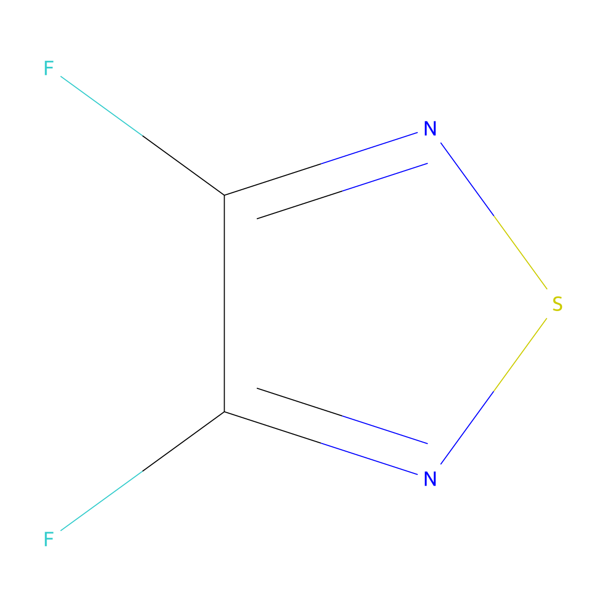 Difluoro-1,2,5-thiadiazole molecular structure, CAS 82878-37-3