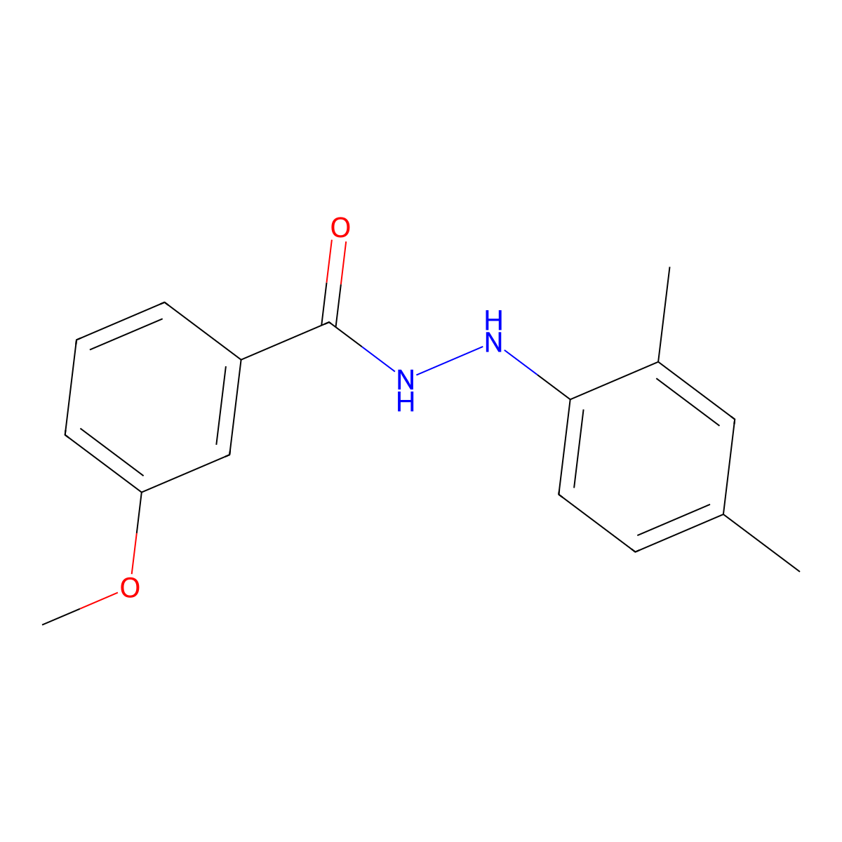 N'-(2,4-Dimethylphenyl)-3-methoxybenzohydrazide molecular structure, CAS 828911-94-0