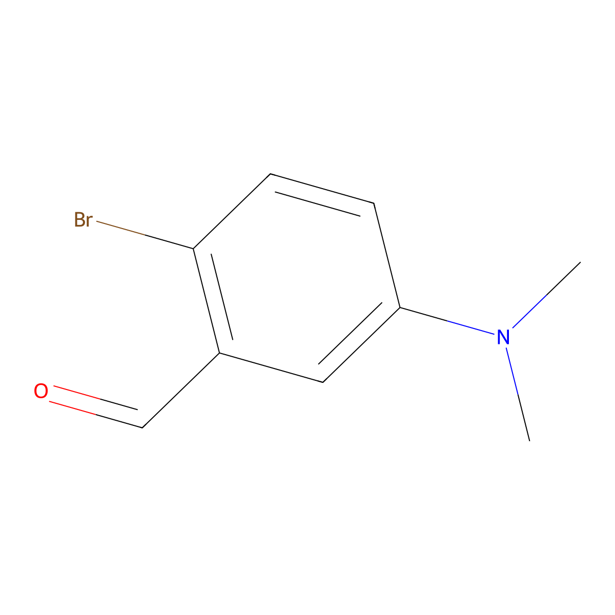 2-Bromo-5-(dimethylamino)benzaldehyde molecular structure, CAS 828916-47-8