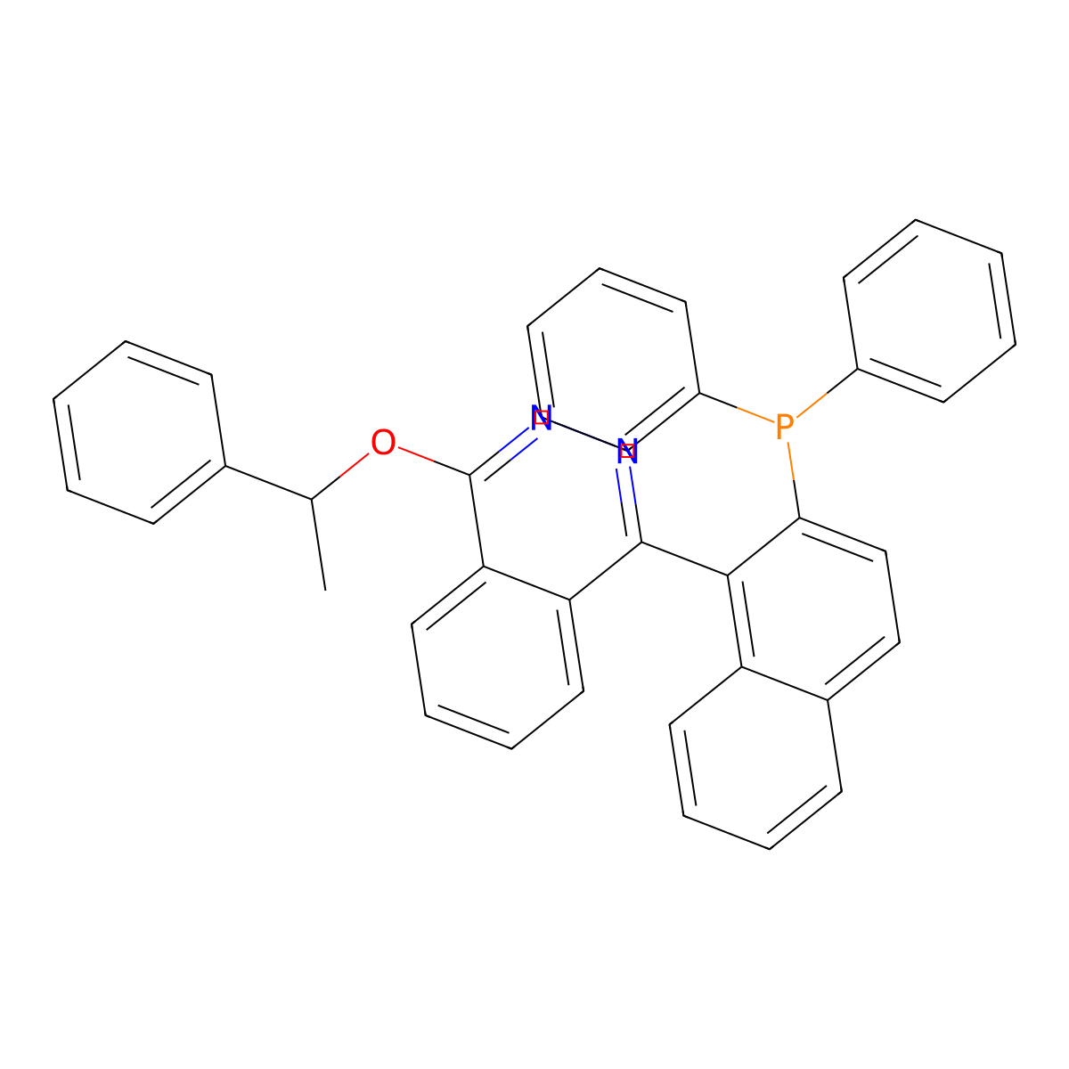 (S)-4-[2-(Diphenylphosphino)-1-naphthalenyl]-N-[(R)-1-phenylethoxy]phthalazine molecular structure, CAS 828927-94-2