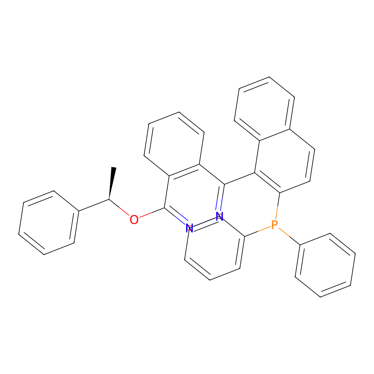 (R)-4-[2-(Diphenylphosphino)-1-naphthalenyl]-N-[(R)-1-phenylethoxy]phthalazine molecular structure, CAS 828927-95-3