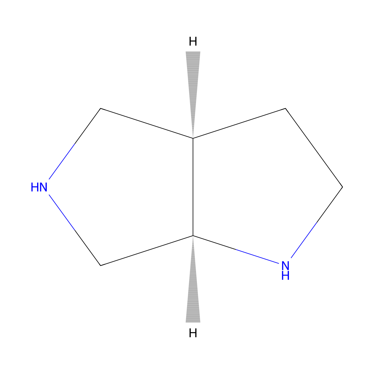 rac-(3aR,6aR)-octahydropyrrolo[2,3-c]pyrrole molecular structure, CAS 828928-27-4