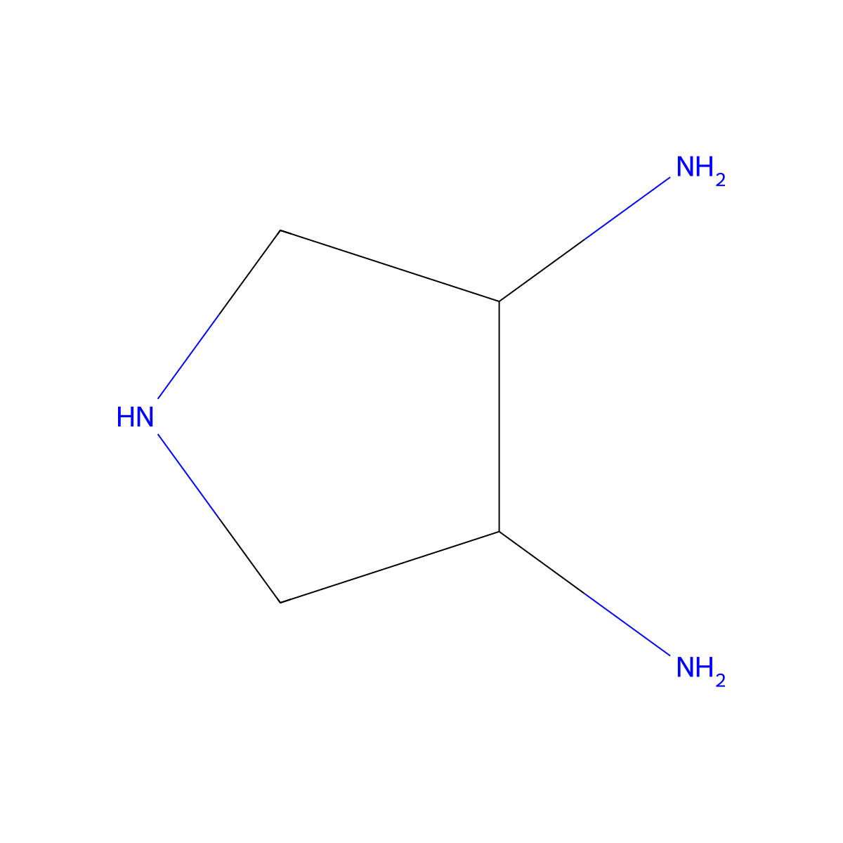 (3R,4R)-Pyrrolidine-3,4-diamine molecular structure, CAS 828928-28-5