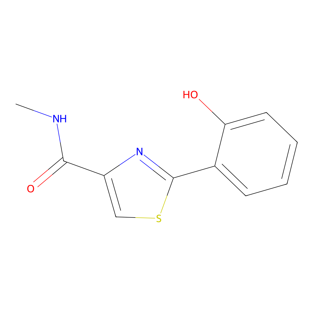 N-Methyl-2-(6-oxocyclohexa-2,4-dien-1-ylidene)-2,3-dihydro-1,3-thiazole-4-carboxamide molecular structure, CAS 828936-82-9
