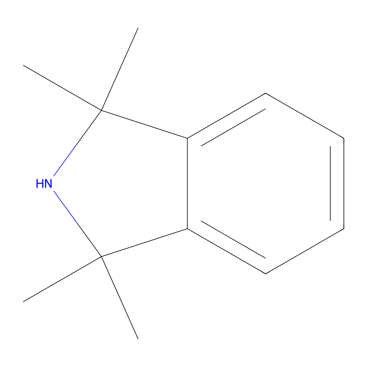 1,1,3,3-Tetramethylisoindoline molecular structure, CAS 82894-84-6