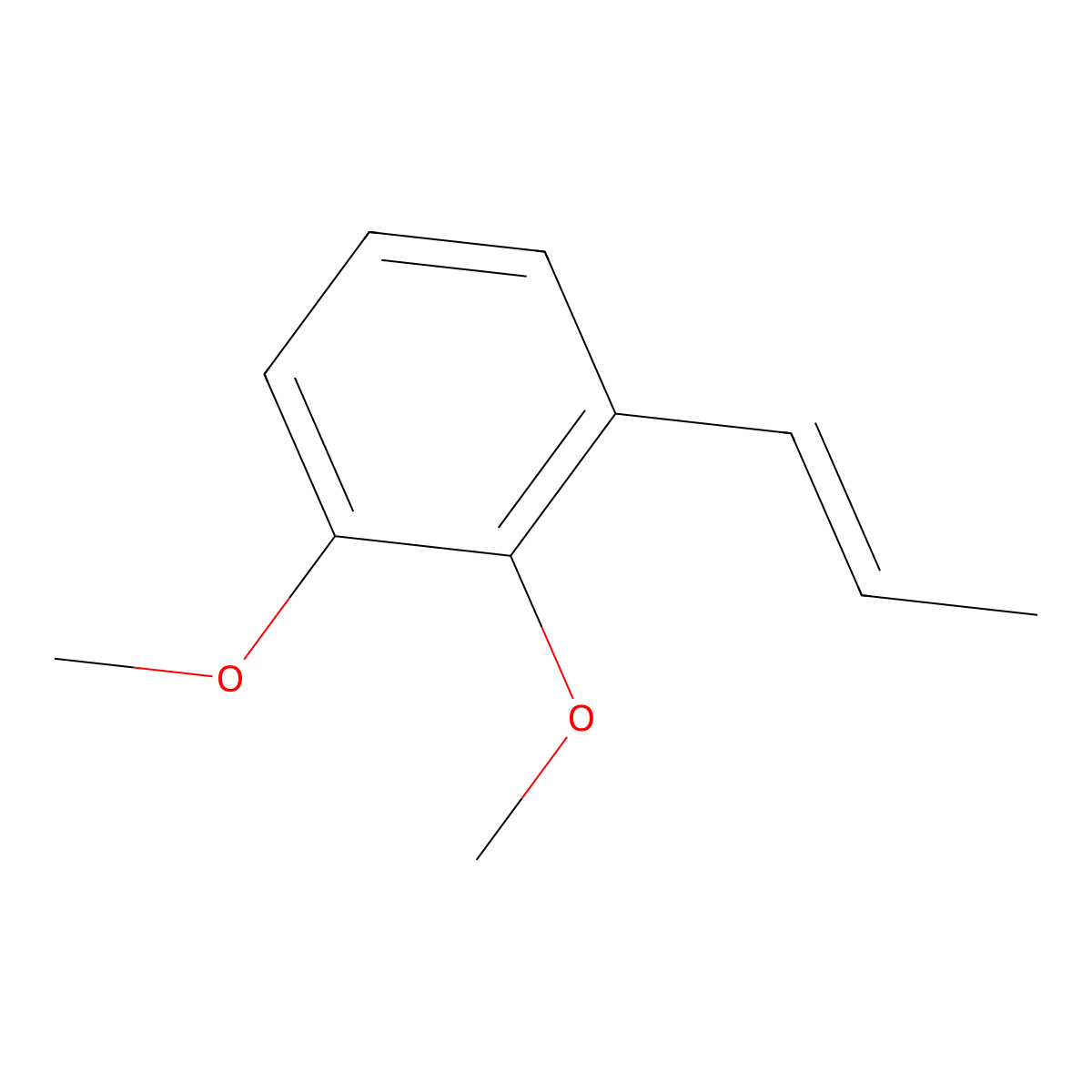 3-Propenylveratrole molecular structure, CAS 82895-28-1