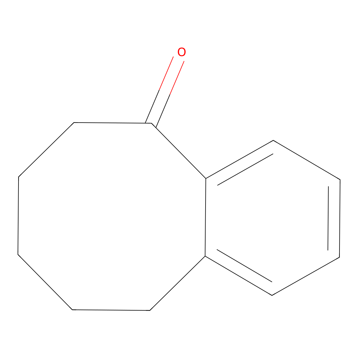5,6,7,8,9,10-Hexahydrobenzo[8]annulen-5-one molecular structure, CAS 829-14-1