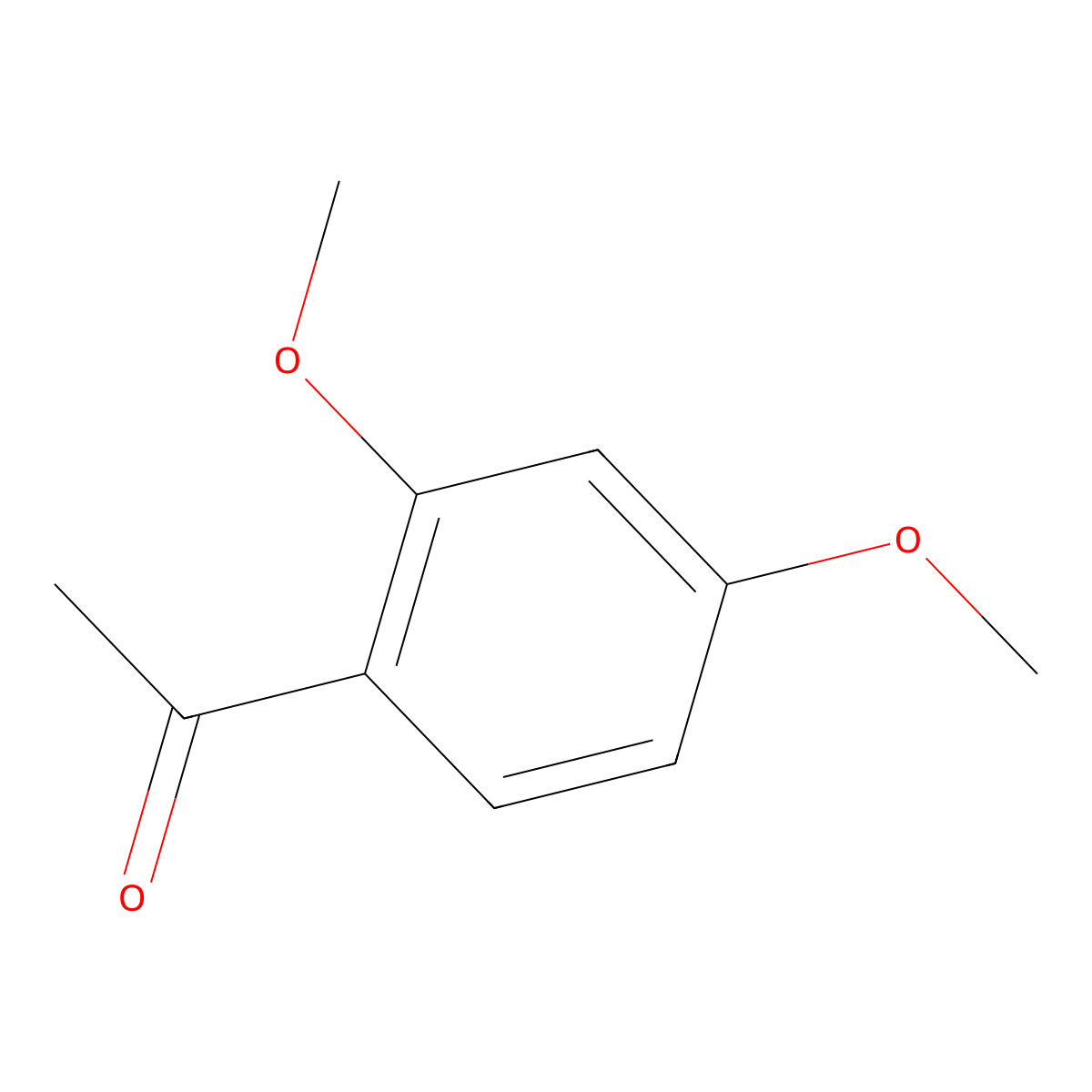 1-(2,4-Dimethoxyphenyl)ethanone molecular structure, CAS 829-20-9