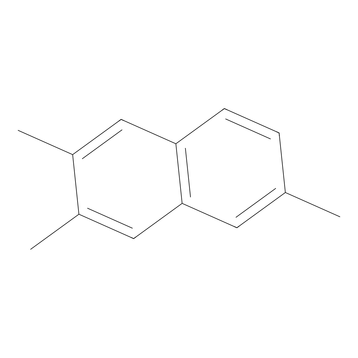 2,3,6-Trimethylnaphthalene molecular structure, CAS 829-26-5