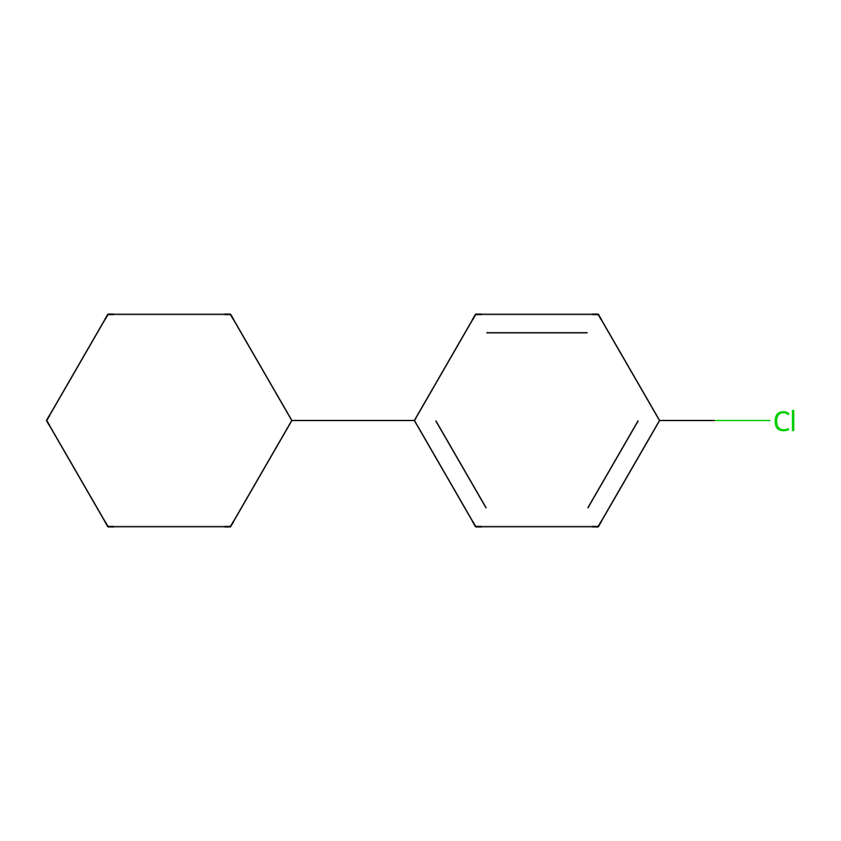 1-Chloro-4-cyclohexylbenzene molecular structure, CAS 829-32-3