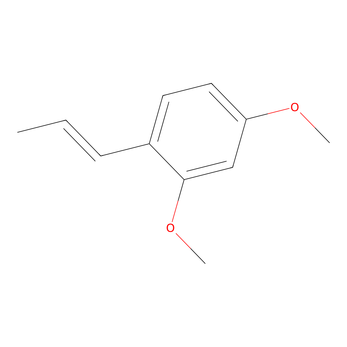 2,4-Dimethoxy-1-(1-propenyl)benzene molecular structure, CAS 829-39-0