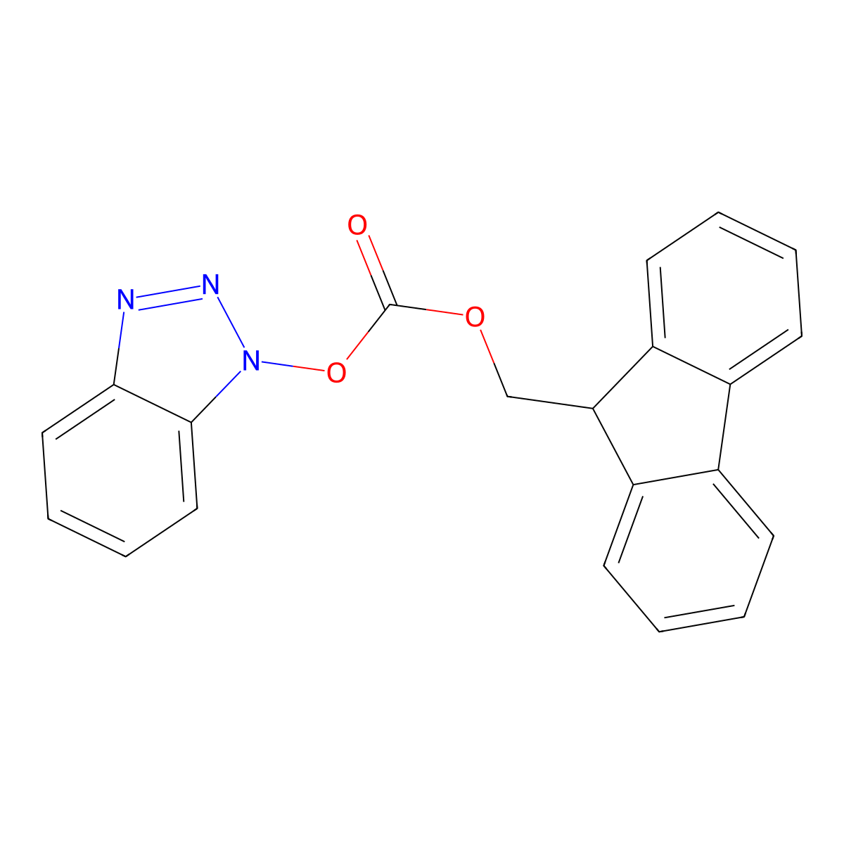 9-Fluorenylmethyl 1-benzotriazolyl carbonate molecular structure, CAS 82911-71-5
