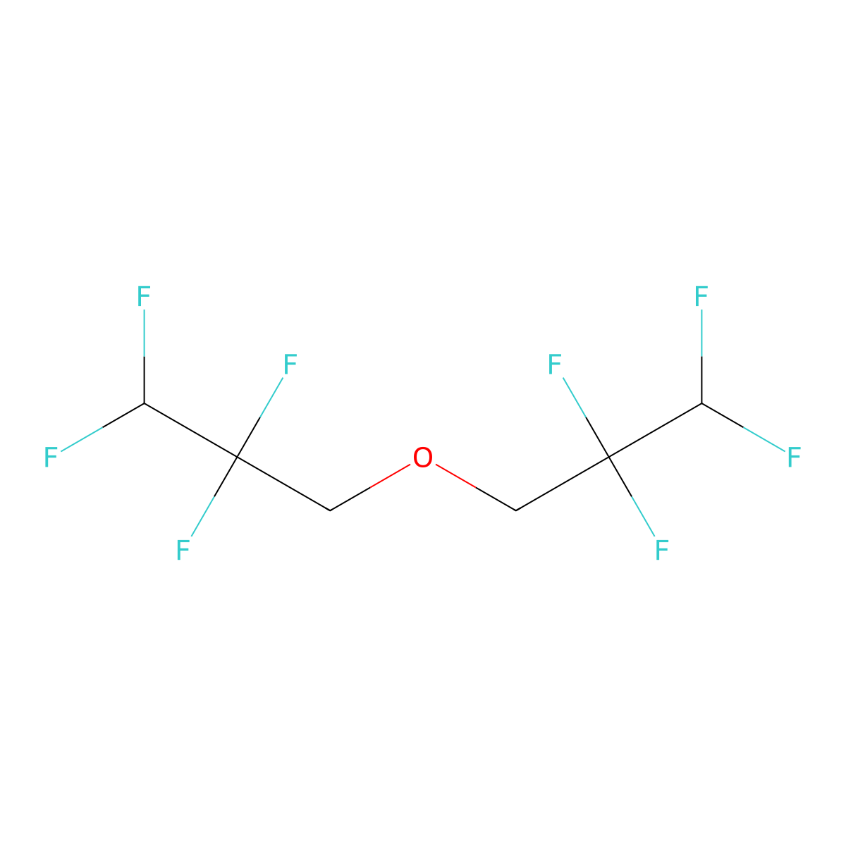 Bis(2,2,3,3-tetrafluoropropyl)ether molecular structure, CAS 82914-35-0