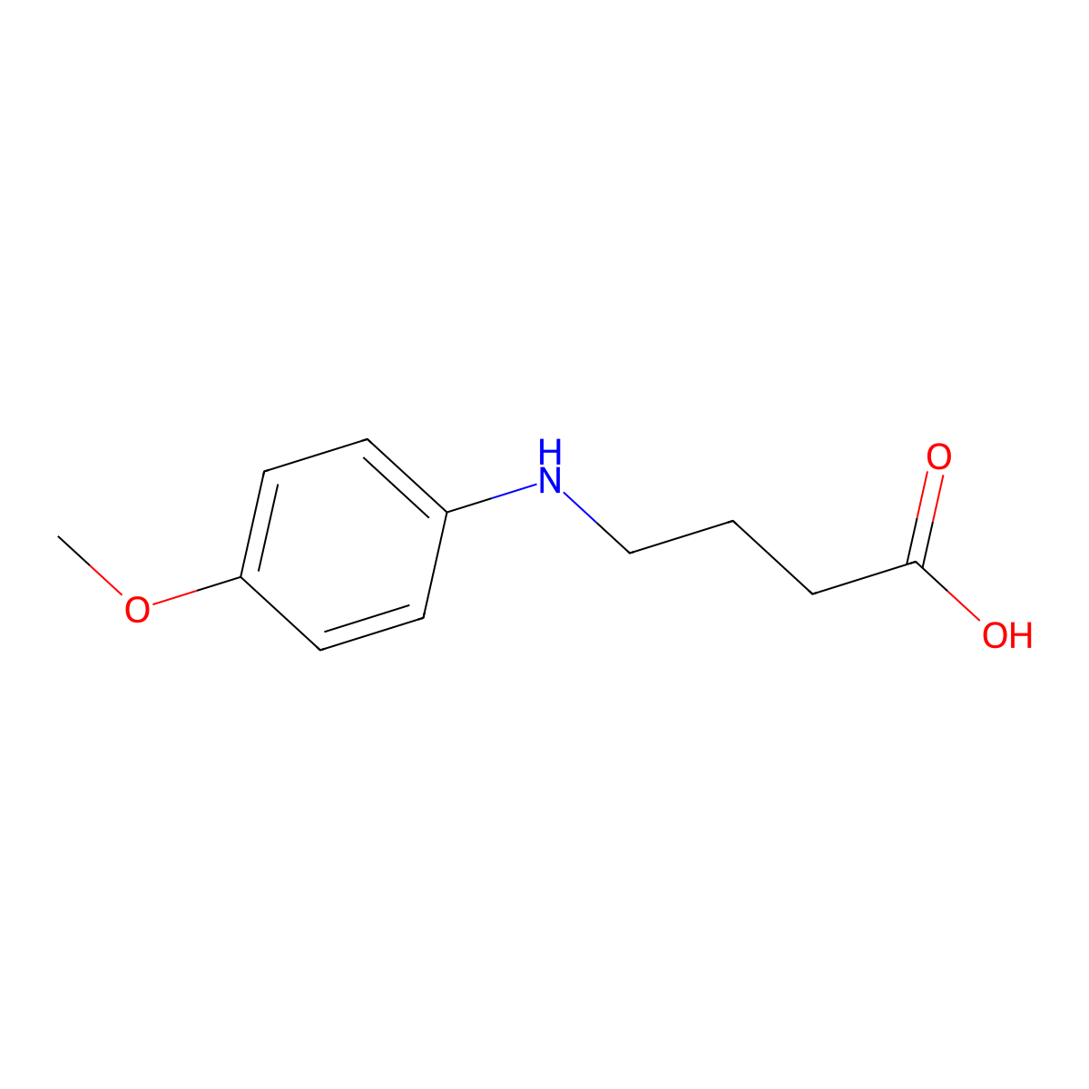 4-[(4-Methoxyphenyl)amino]butanoic acid molecular structure, CAS 82924-67-2