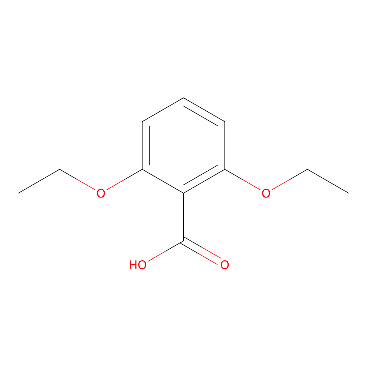 2,6-Diethoxybenzoic acid molecular structure, CAS 82935-36-2