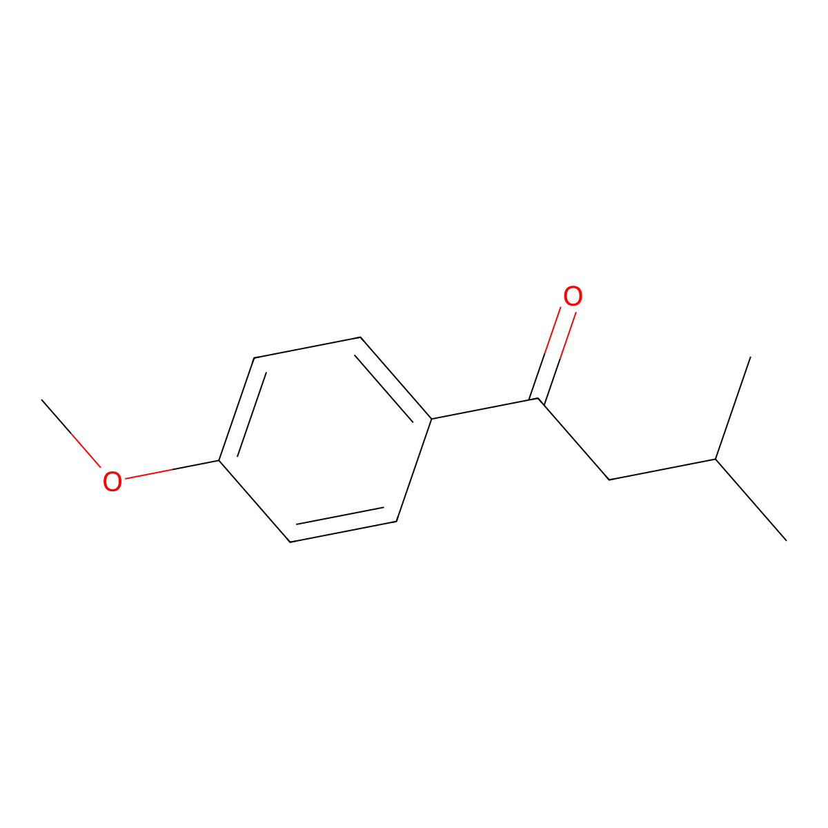 1-(4-Methoxyphenyl)-3-methylbutan-1-one molecular structure, CAS 82938-20-3