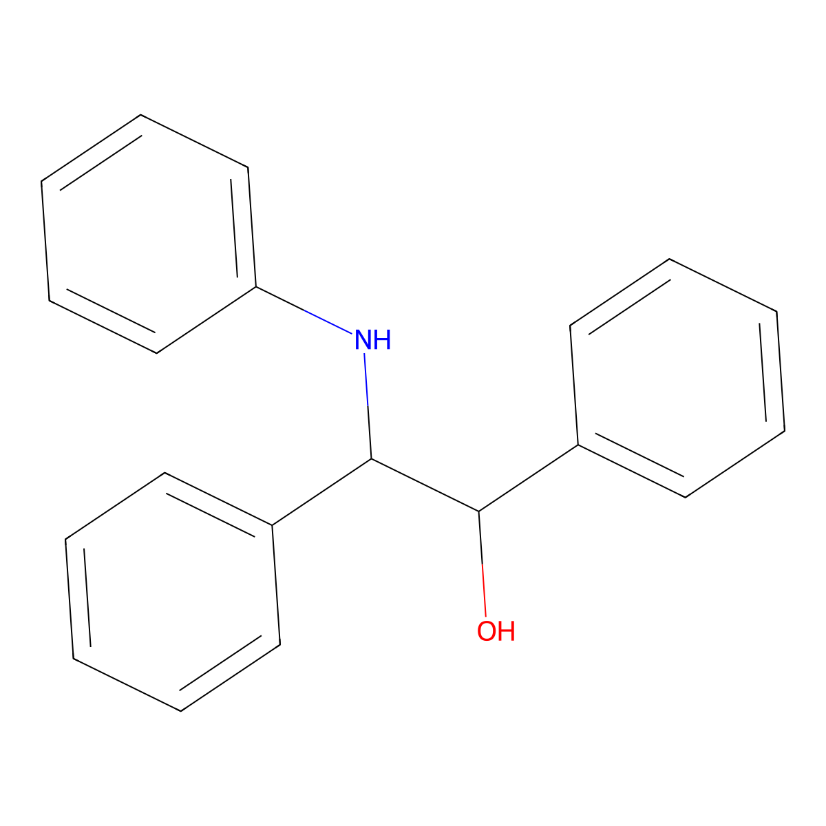 2-Anilino-1,2-diphenylethanol molecular structure, CAS 82940-37-2