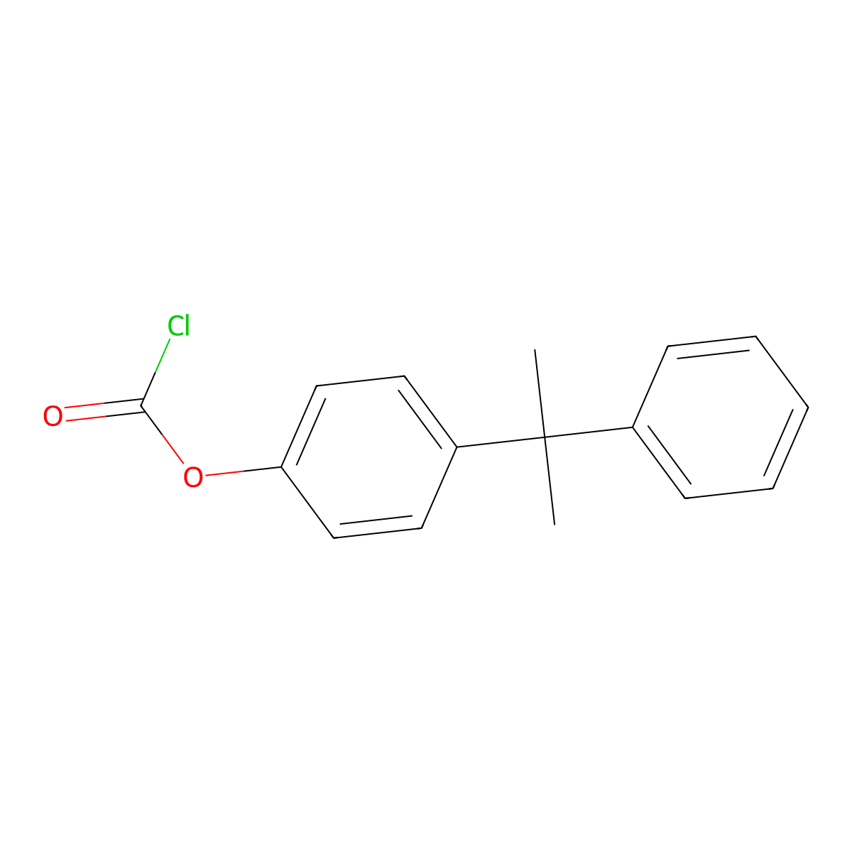 4-Cumylphenhyl chloroformate molecular structure, CAS 82941-10-4