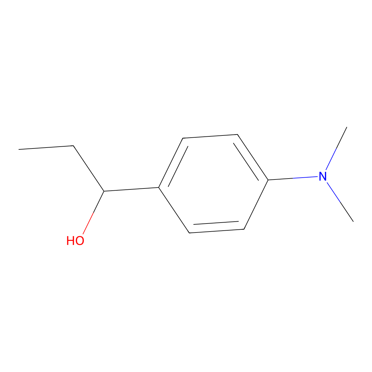 1-[4-(Dimethylamino)phenyl]-1-propanol molecular structure, CAS 82946-80-3