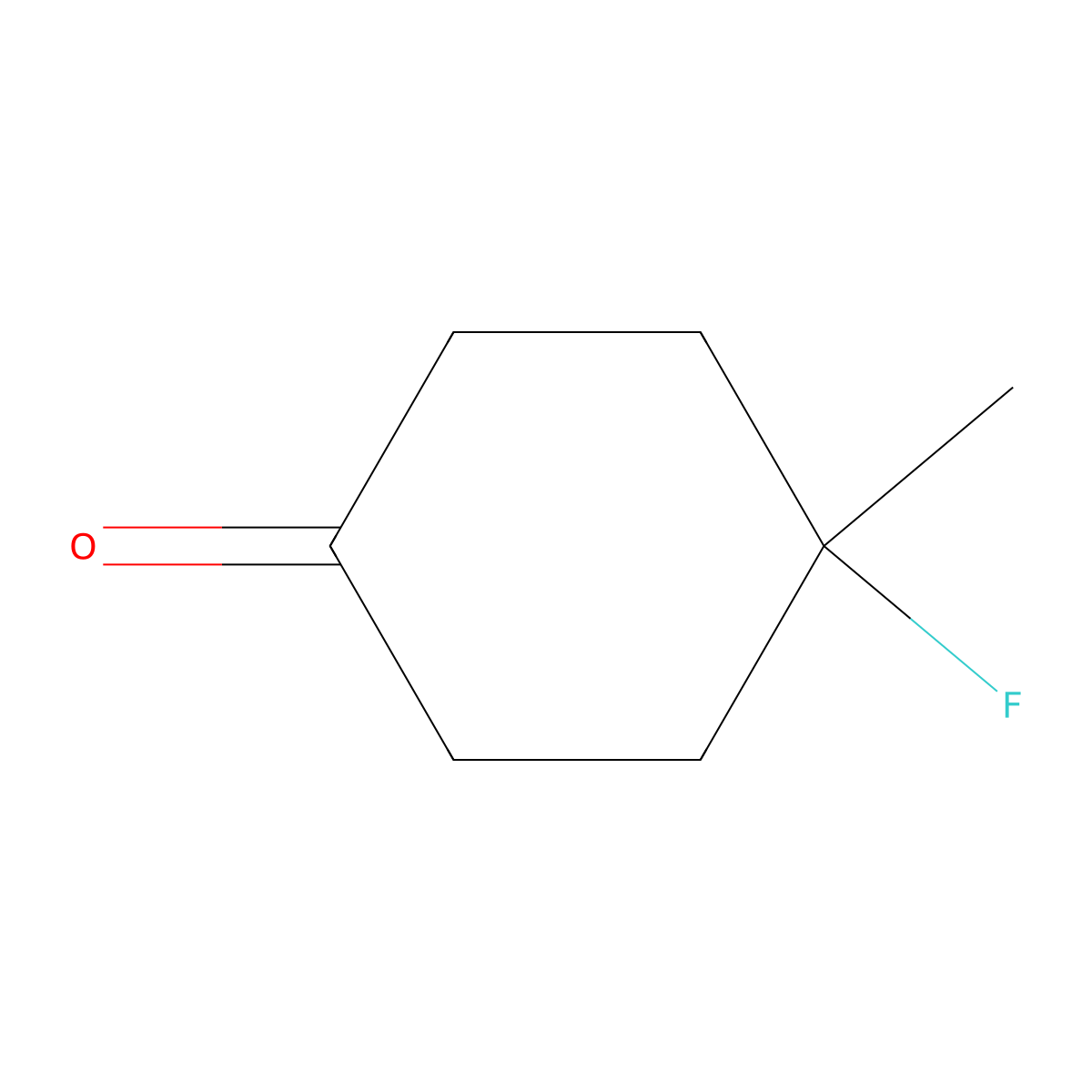4-Fluoro-4-methylcyclohexan-1-one molecular structure, CAS 82953-31-9