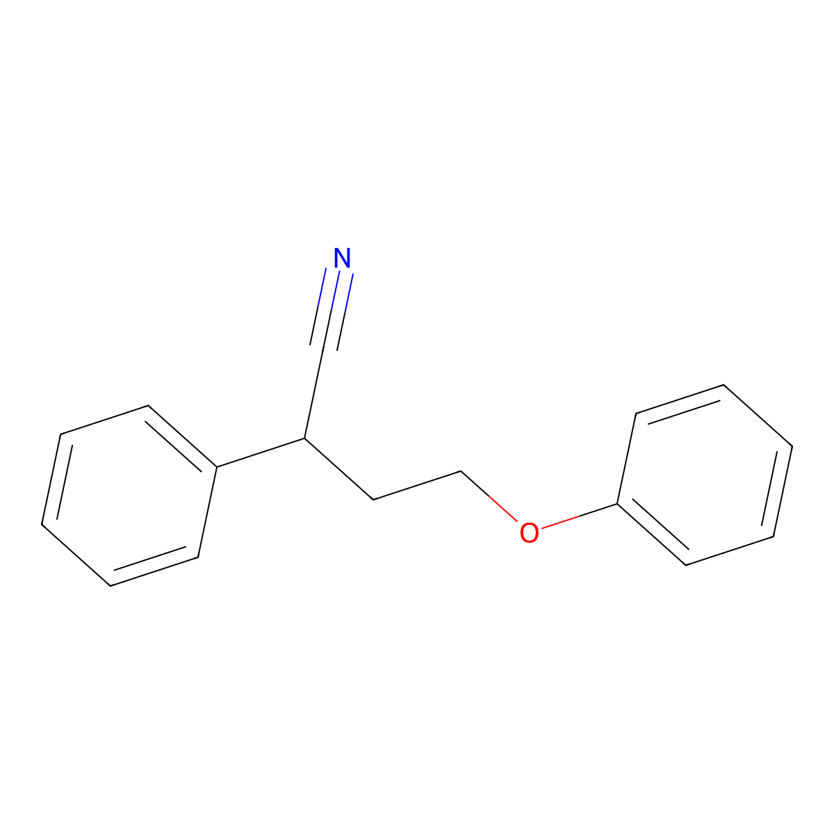 4-Phenoxy-2-phenylbutanenitrile molecular structure, CAS 82954-07-2
