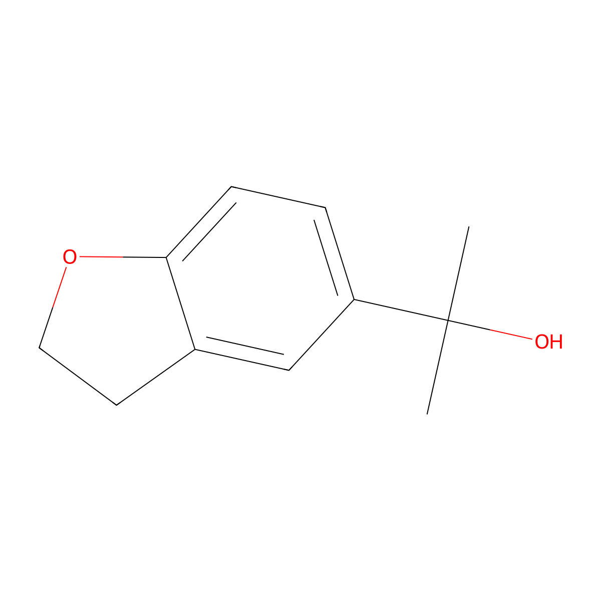 2-(2,3-Dihydro-1-benzofuran-5-yl)propan-2-ol molecular structure, CAS 82954-97-0