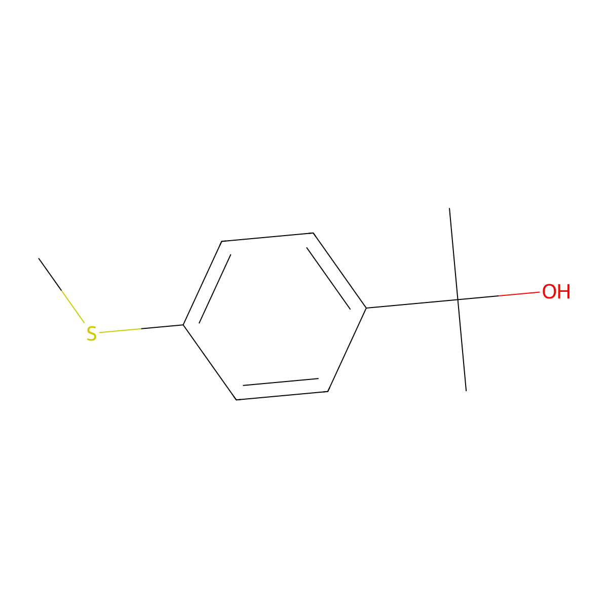 2-[4-(Methylthio)phenyl]-2-propanol molecular structure, CAS 82955-01-9