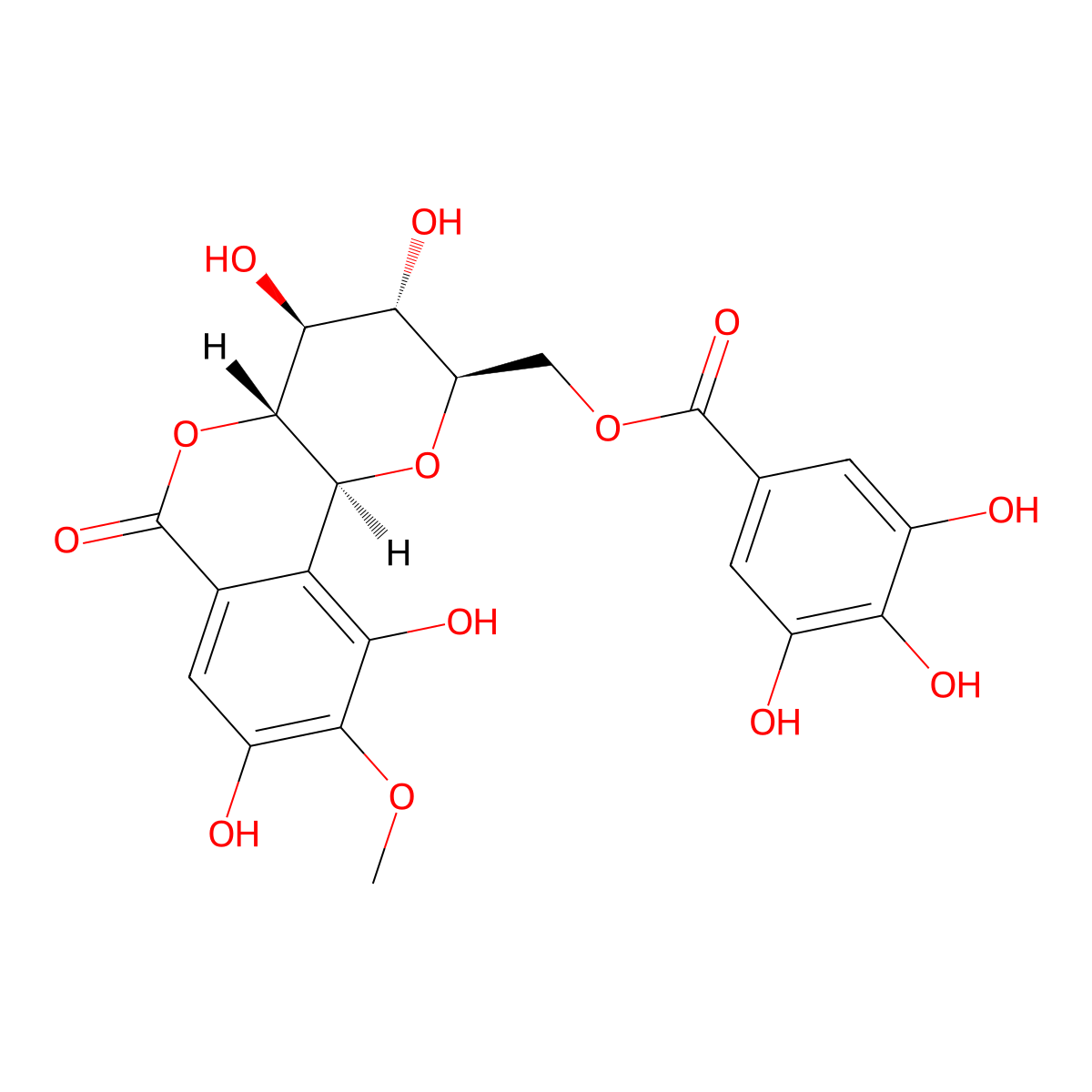 11-O-Galloylbergenin molecular structure, CAS 82958-44-9