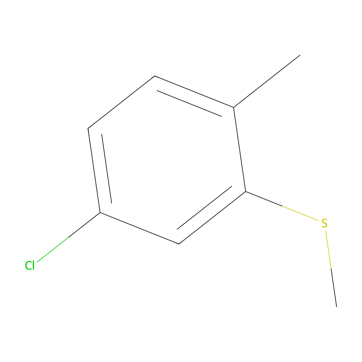 (5-Chloro-2-methylphenyl)(methyl)sulfane molecular structure, CAS 82961-51-1